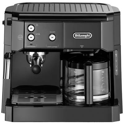 DeLonghi BCO 411.B Espressomachine met filterhouder Zwart  Capaciteit koppen: 10 Glazen kan, Met filterkoffie-functie