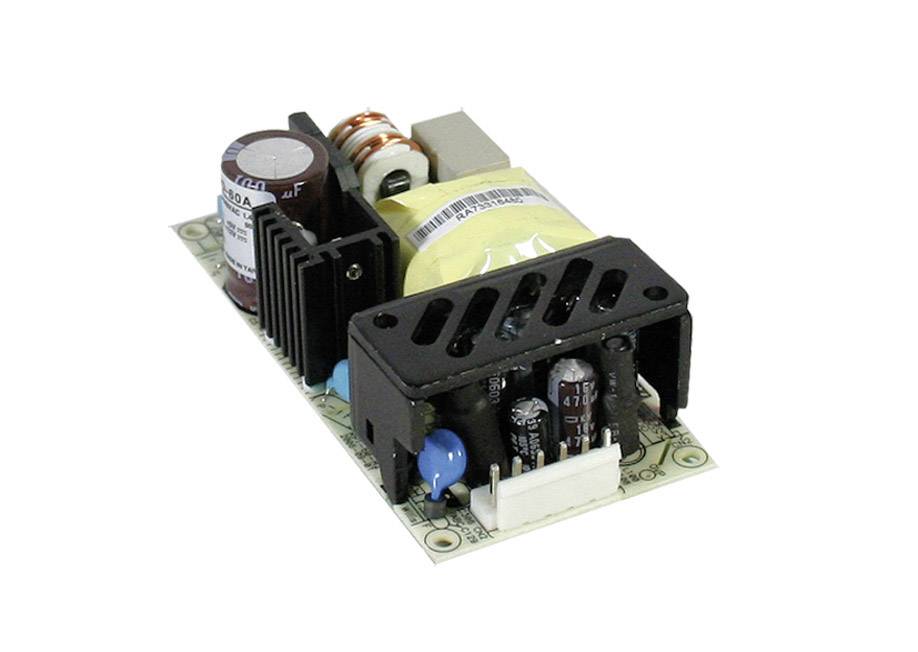 Elektronische printplaat met transformator en condensatoren, gebruikt voor spanningsregulering in elektrische apparaten.