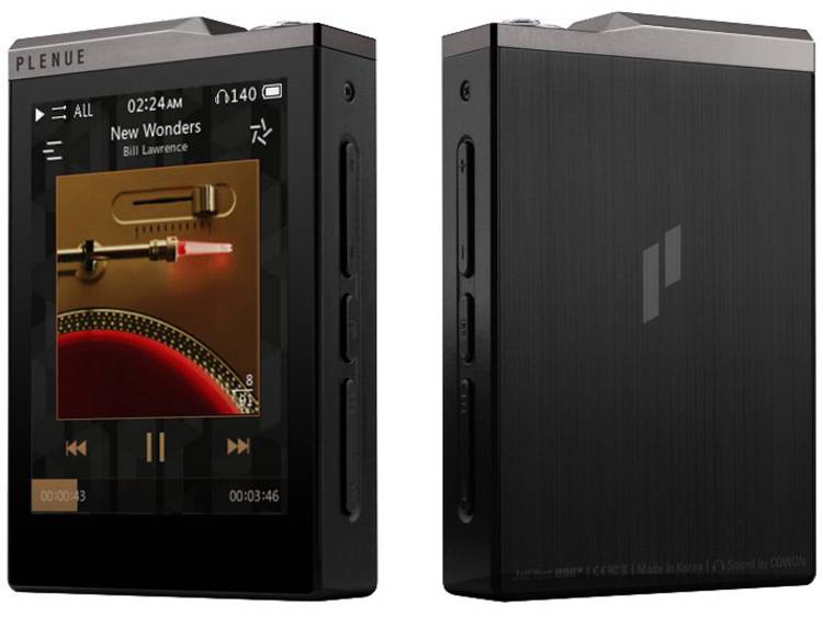 Cowon Plenue D2 MP3-speler 64 GB Zilver, Zwart High-Resolution audio