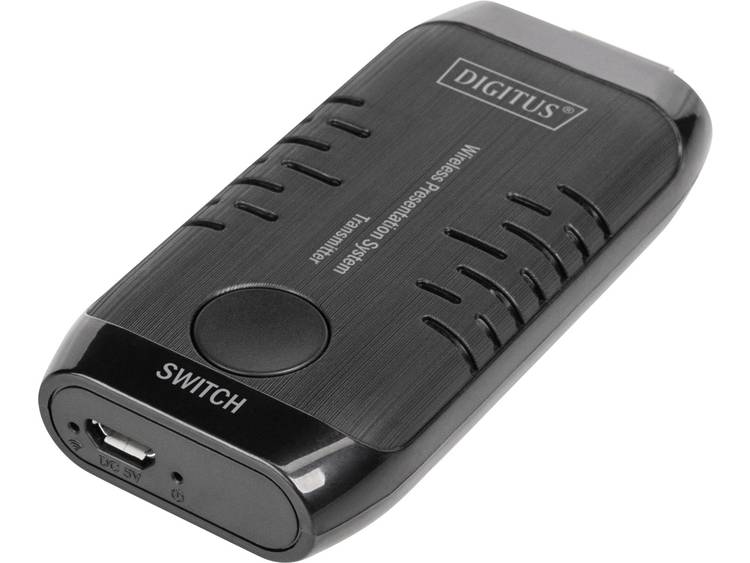 Digitus DS-55307 audio-video extender AV-zender Zwart