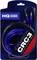 'Crunch CRC3' RCA-stereokabel, 3 meter lang, blauw. Verpakking toont het kabel en het merklogo met 'HQ Power Series'.
