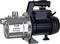 'Electric Pump GP 4000 INOX by T.I.P. with robust stainless steel housing, black handle and casing. Suitable for water transportation.'