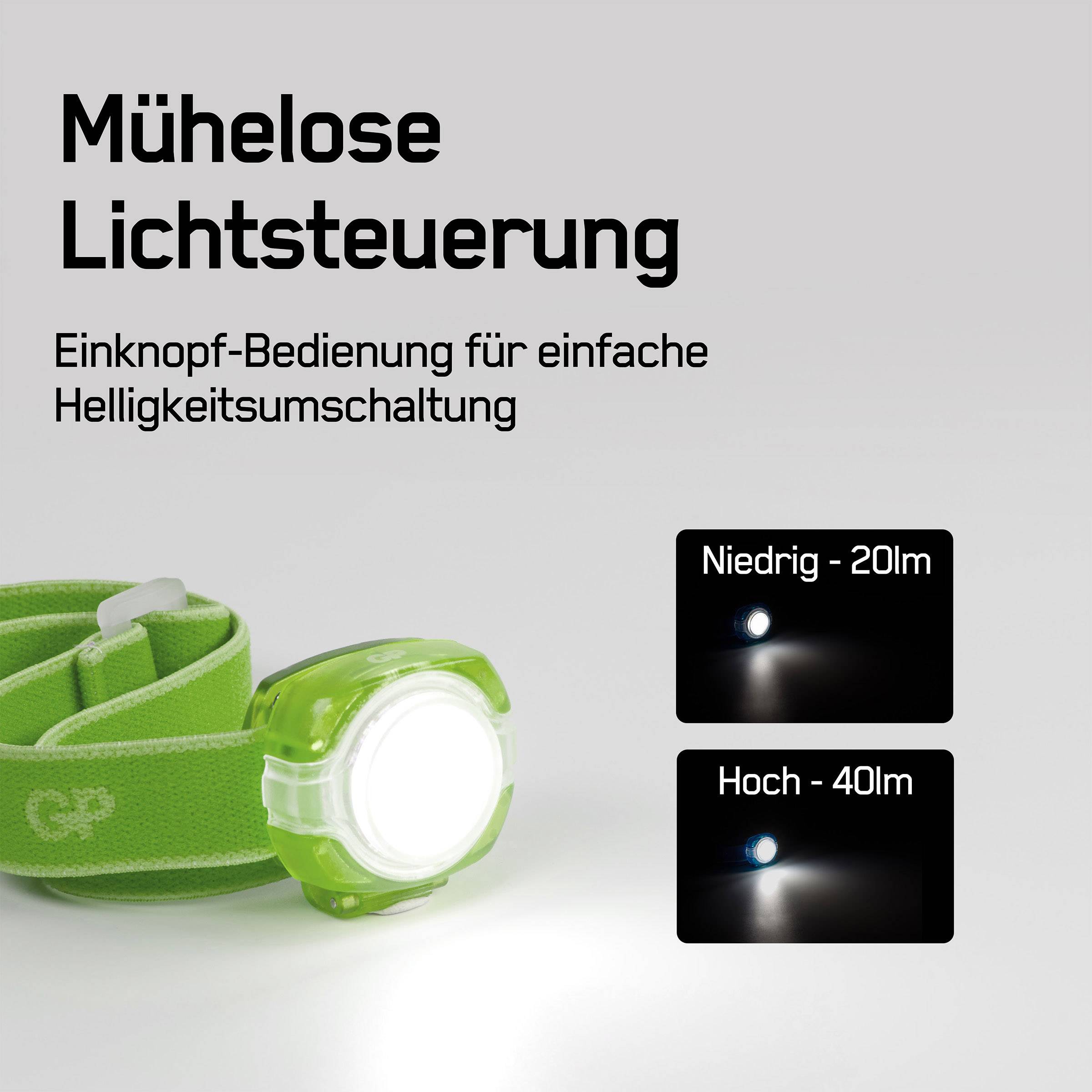 GP Discovery CH31 Hoofdlamp LED werkt op batterijen 40 lm 6 h-3