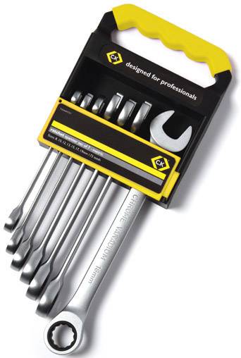 C.K T4344M7ST Ring-steeksleutelset 7-delig Sleutelbreedte (metrisch) 8 - 19 mm