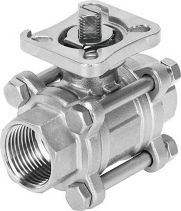 FESTO VZBE-11/2-T-63-T-2-F0507-V15V15 4809121 Standaard kogelkraan Schroefdraad (binnen): 38 mm 1 stuk(s)