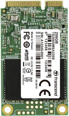 Transcend MSA230S mSATA SSD harde schijf 256 GB mSATA