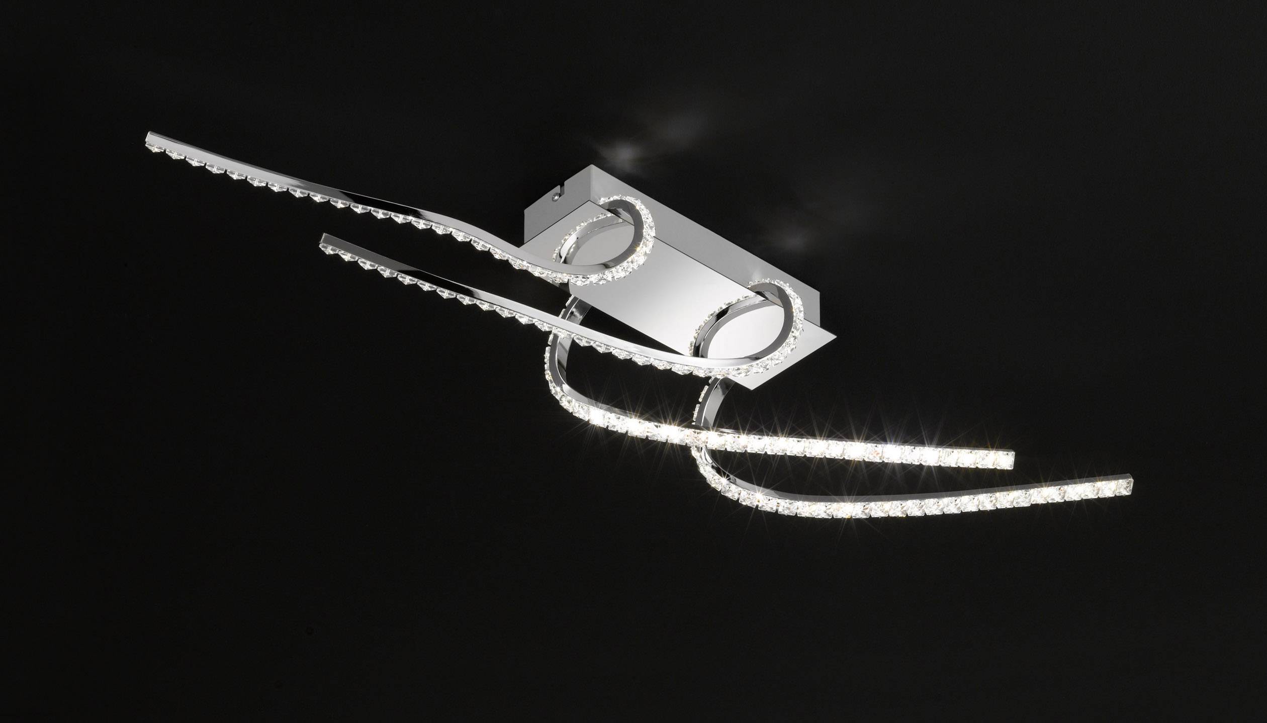 WOFI 9566.04.01.6000 KANSAS LED-plafondlamp 34 W Chroom-1