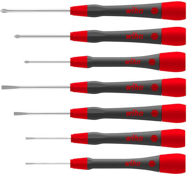 Wiha Wiha PicoFinish 260 - Feinschraubendreherset 42991  Schroevendraaierset 7-delig Plat, Kruiskop Phillips