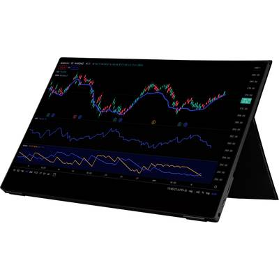 Een computerscherm toont complexe financiële diagrammen met meerdere lijnen en indicatoren. De data-analyse wordt weergegeven.