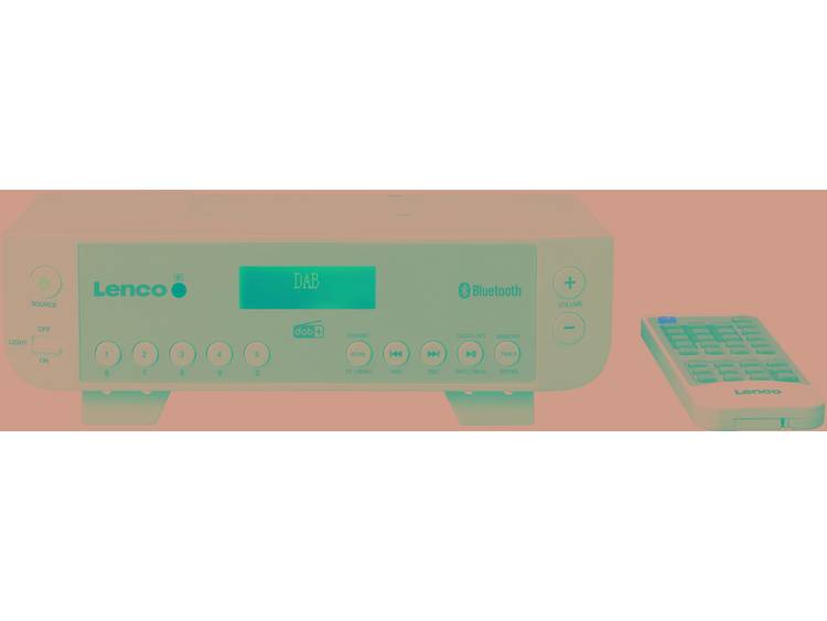 Lenco KCR-200WH DAB+ Keukenradio Bluetooth, FM Wit