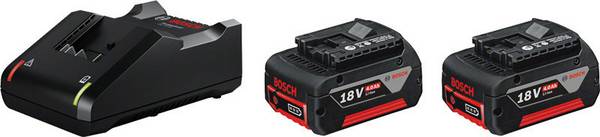 Bosch Professional 1600A019S0 2x GBA 18V 4.0AH + GAL 18V-40 Professional Accu en acculader voor gereedschap  18 V 4 Ah Li-ion