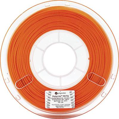 Polymaker 70101  Filament PETG  1.75 mm 1 kg Oranje PolyLite 1 stuk(s)