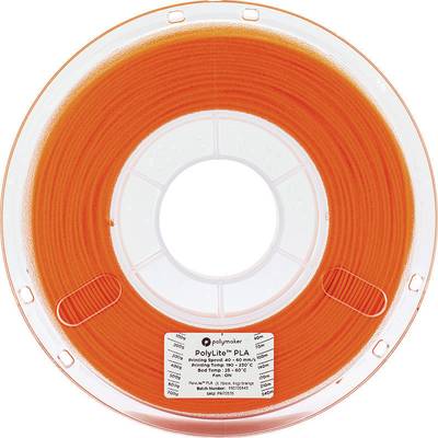 Polymaker 70536  Filament PLA kunststof  2.85 mm 1 kg Oranje PolyLite 1 stuk(s)