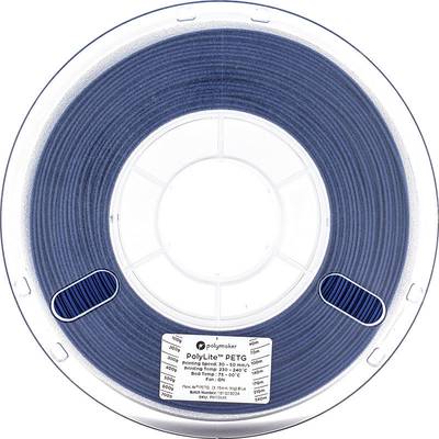 Polymaker 70645  Filament PETG  1.75 mm 1 kg Blauw PolyLite 1 stuk(s)
