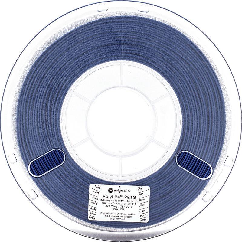 Polymaker 70646 3D-skrivare Filament PolyLite PETG 2.85 mm Blå 1 kg