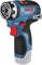 Bosch accuschroefmachine, model GSR 12V-20 HX, in blauw en zwart.