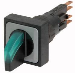 Eaton 072369 Q25LWK3R2-GN Keuzetoets Kunststof frontring Knevel Zwart 1 stuk(s)