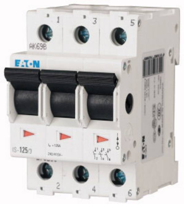 Hoofdschakelaar 3-polig 25 A 3x NC, 3x NO 240 V/AC Eaton 276264