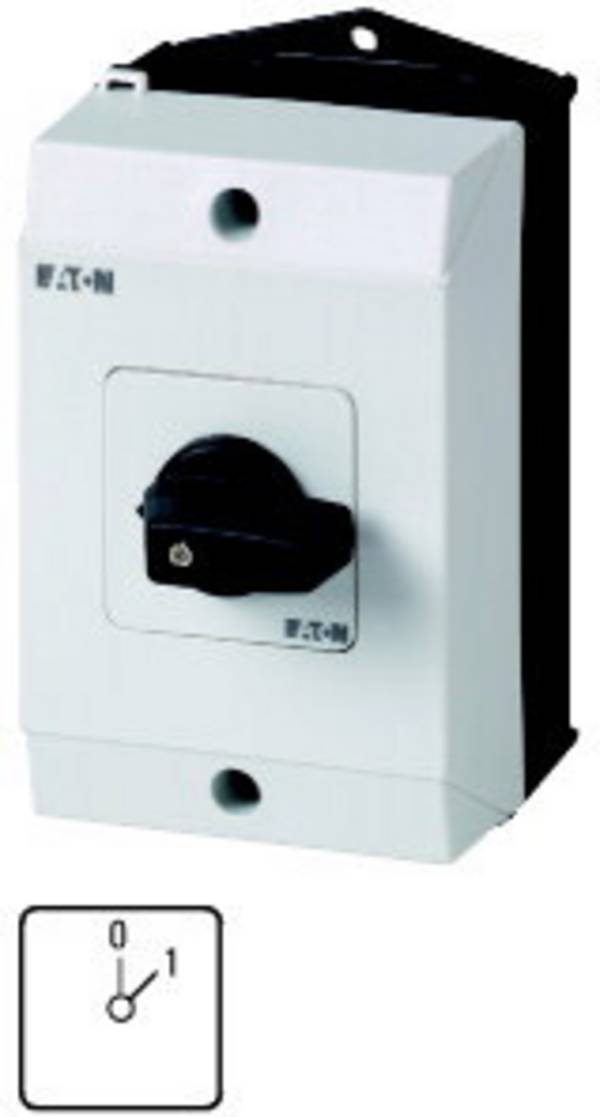 Eaton 207067 T0-1-15401/I1 AAN/UIT-schakelaar Voor bodembevestiging Knevel Zwart 1 x 45 °  1 stuk(s) Piece