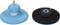 Twee gereedschappen: links een blauwe schuurschijf met 'Hazet 4960 F-160'-opdruk, rechts een donkere schuurschijf van dezelfde diameter.