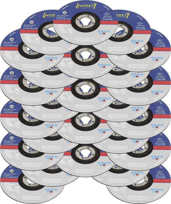 Hazet 9233-010/25 9233-010/25 Doorslijpschijf recht 125 mm 1 stuk(s)