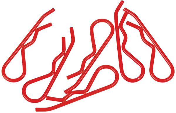 XCeed 1:8 Bodyklemmen Rood (fluorescerend)  1 stuk(s)
