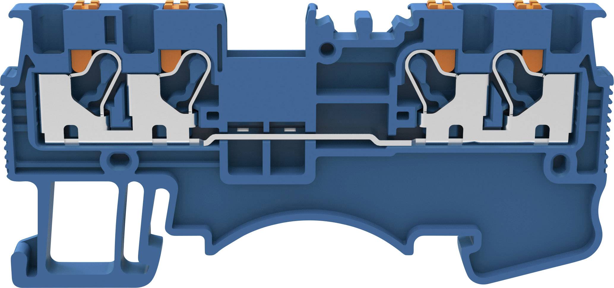 Degson DS1.5-QU-01P-12-00A(H) Doorgangsklem Push-In-klem Blauw 1 stuk(s)