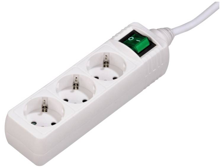 Hama Distribution Panel 3 Sockets With Switch White 3.0 M