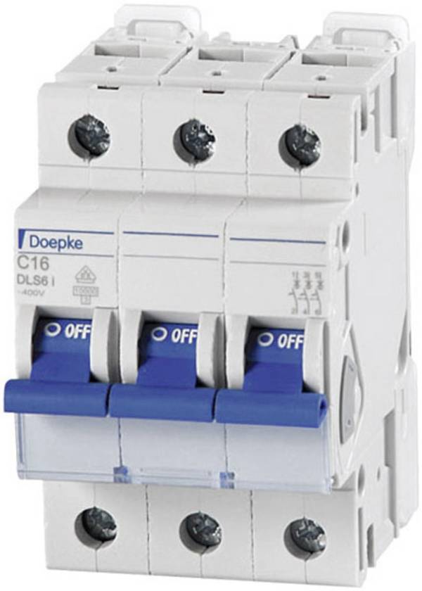 Doepke 09916293 DLS6I C16A 3polig 10KA Zekeringautomaat 3-polig 16 A 230 V, 400 V