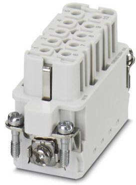 Een rechthoekige elektrische stekkerverbinding met meerdere aansluitklemmen en schroeven aan de voorkant.