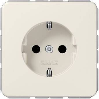 Jung CD1520BFKI Wandcontactdoos met randaarde Inzetstuk 1-voudig Lichtgrijs 1 stuk(s)