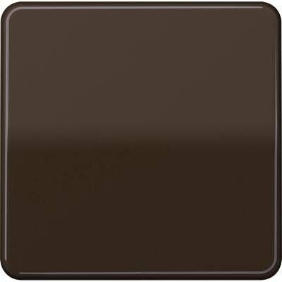 Vierkant, donkerbruin stuk chocolade.