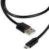 Vivanco USB-kabel USB 2.0 USB-A stekker, USB-micro-B stekker 1.20 m Zwart 36251