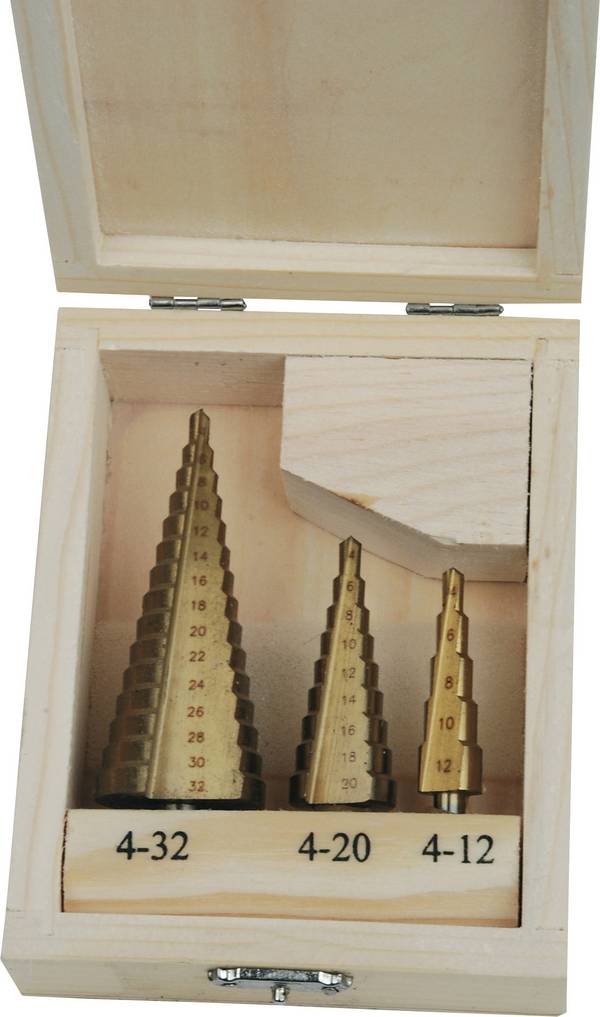Brüder Mannesmann M54603 M54603 HSS titanium Getrapteboorset 3-delig Titanium gecoat 1 stuk(s)
