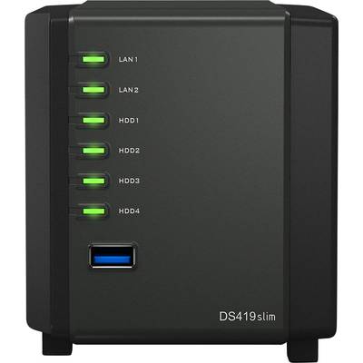 Synology DiskStation DS419slim NAS-serverbehuizing 4 Bay DS419slim