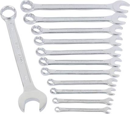Brüder Mannesmann M  130-12 DIN  Ring-steeksleutelset 12-delig