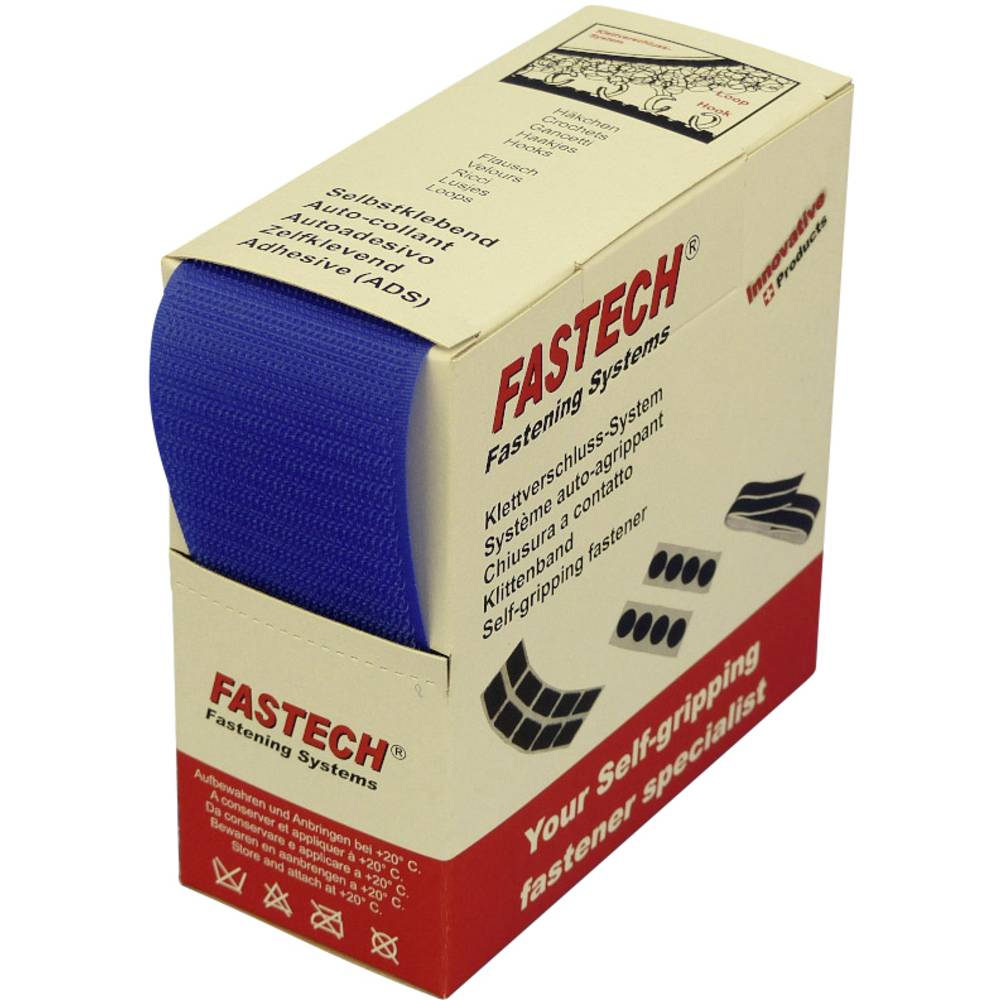 FASTECH® B50-STD-H-042605 Klittenband Om op te naaien Haakdeel (l x b) 5 m x 50 mm Blauw 5 m