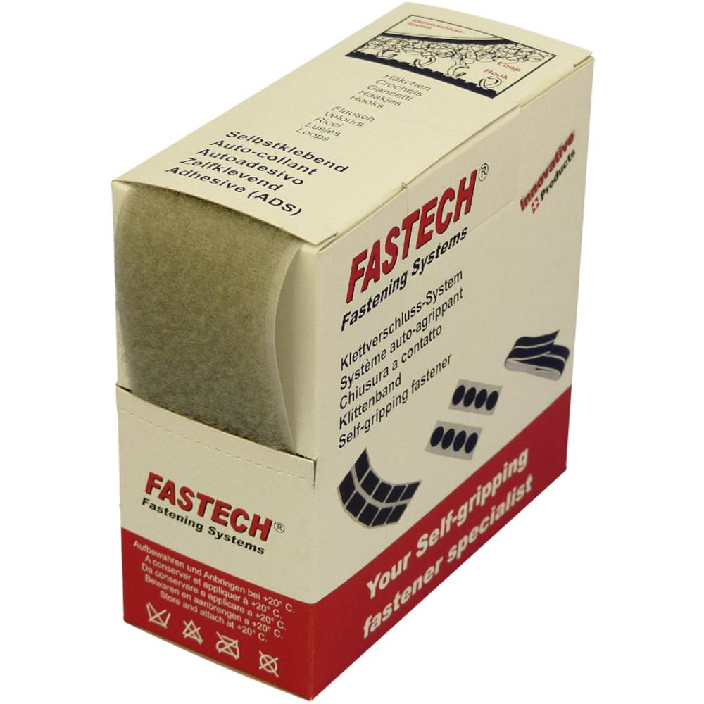 FASTECH® B50-STD-L-081405 Klittenband Om op te naaien Lusdeel (l x b) 5 m x 50 mm Lichtgrijs 5 m