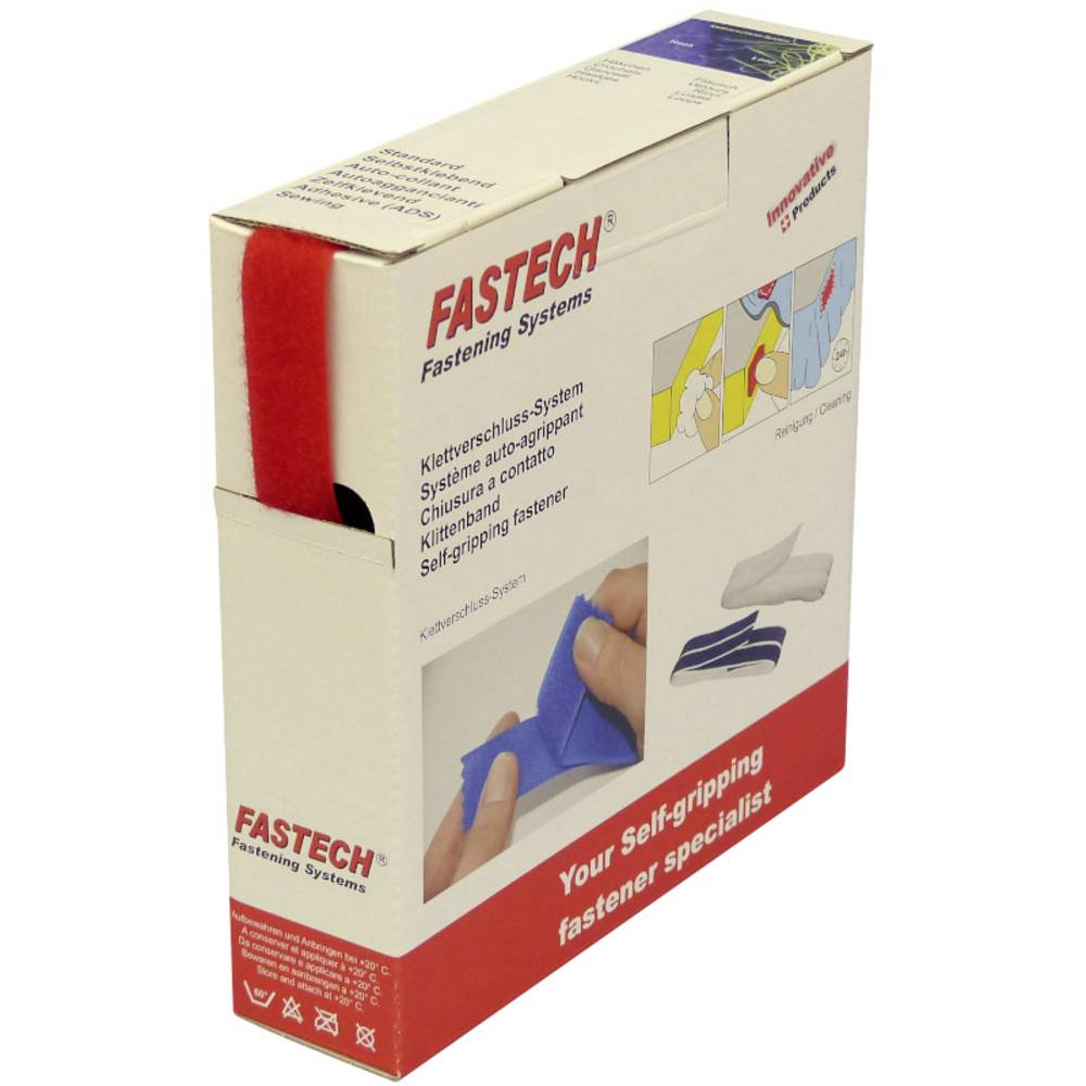 FASTECH® B20-STD-L-133910 Klittenband Om op te naaien Lusdeel (l x b) 10 m x 20 mm Rood 10 m
