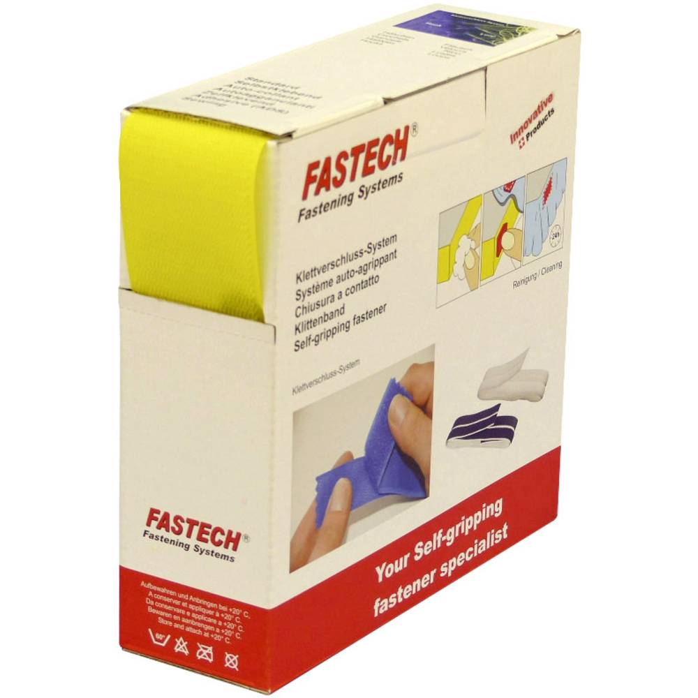 FASTECH® B50-STD-H-020810 Klittenband Om op te naaien Haakdeel (l x b) 10 m x 50 mm Geel 10 m