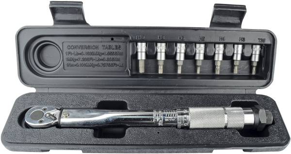 Brüder Mannesmann  M18314 Momentsleutelset  Met omschakelbare ratel 1/4" (6,3 mm) 5 - 25 Nm