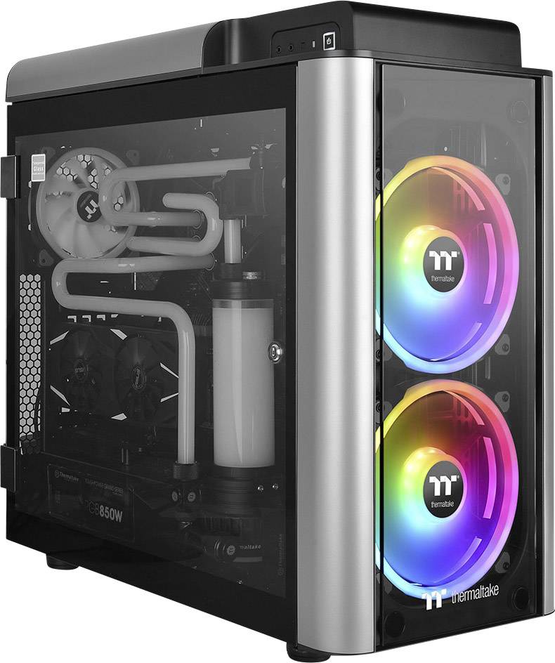 Thermaltake Riing Trio 20 RGB PC-ventilator Zwart, Transparant, RGB (b x h x d) 200 x 200 x 30 mm Incl. LED-verlichting-2