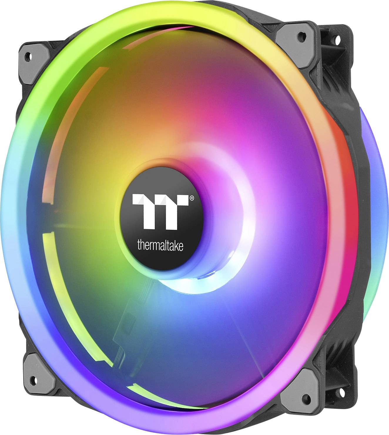 Thermaltake Riing Trio 20 RGB PC-ventilator Zwart, Transparant, RGB (b x h x d) 200 x 200 x 30 mm Incl. LED-verlichting-3