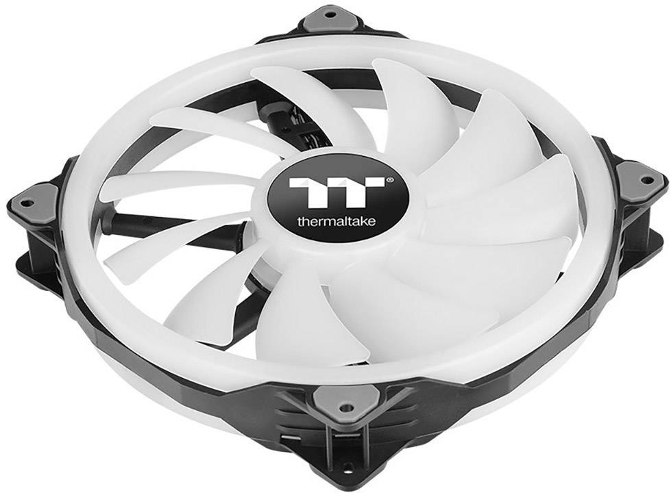 Thermaltake Riing Trio 20 RGB PC-ventilator Zwart, Transparant, RGB (b x h x d) 200 x 200 x 30 mm Incl. LED-verlichting-7