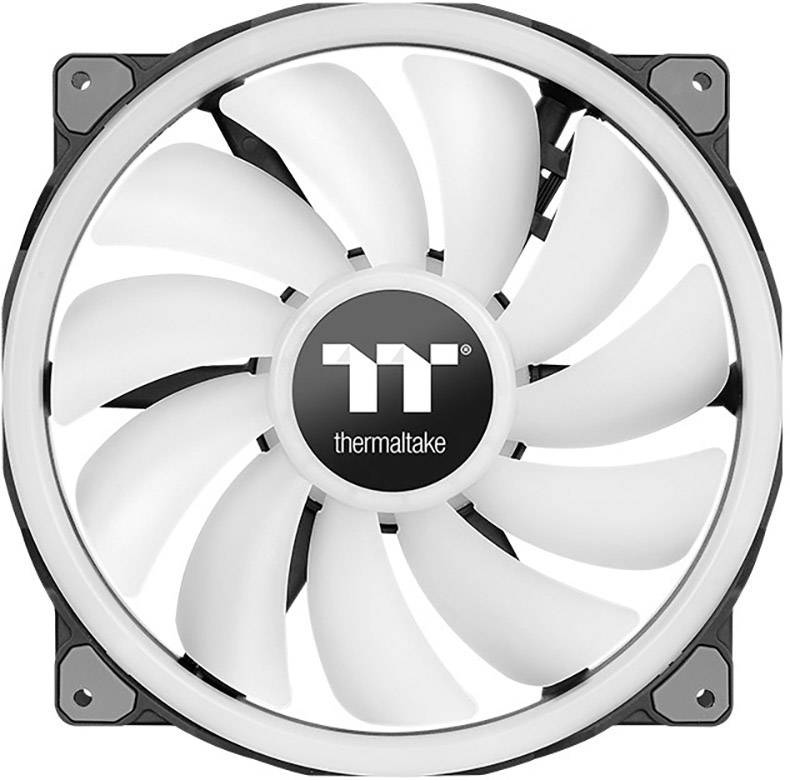 Thermaltake Riing Trio 20 RGB PC-ventilator Zwart, Transparant, RGB (b x h x d) 200 x 200 x 30 mm Incl. LED-verlichting-8