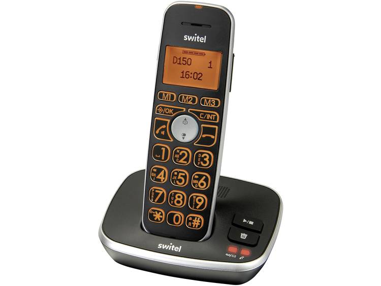 Switel D150 Vita Comfort Draadloze DECT-telefoon Handsfree, Antwoordapparaat LC-display puntmatrix m