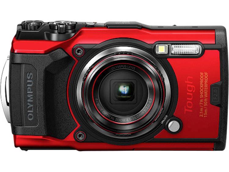 Olympus Tough TG-6 compact camera Rood