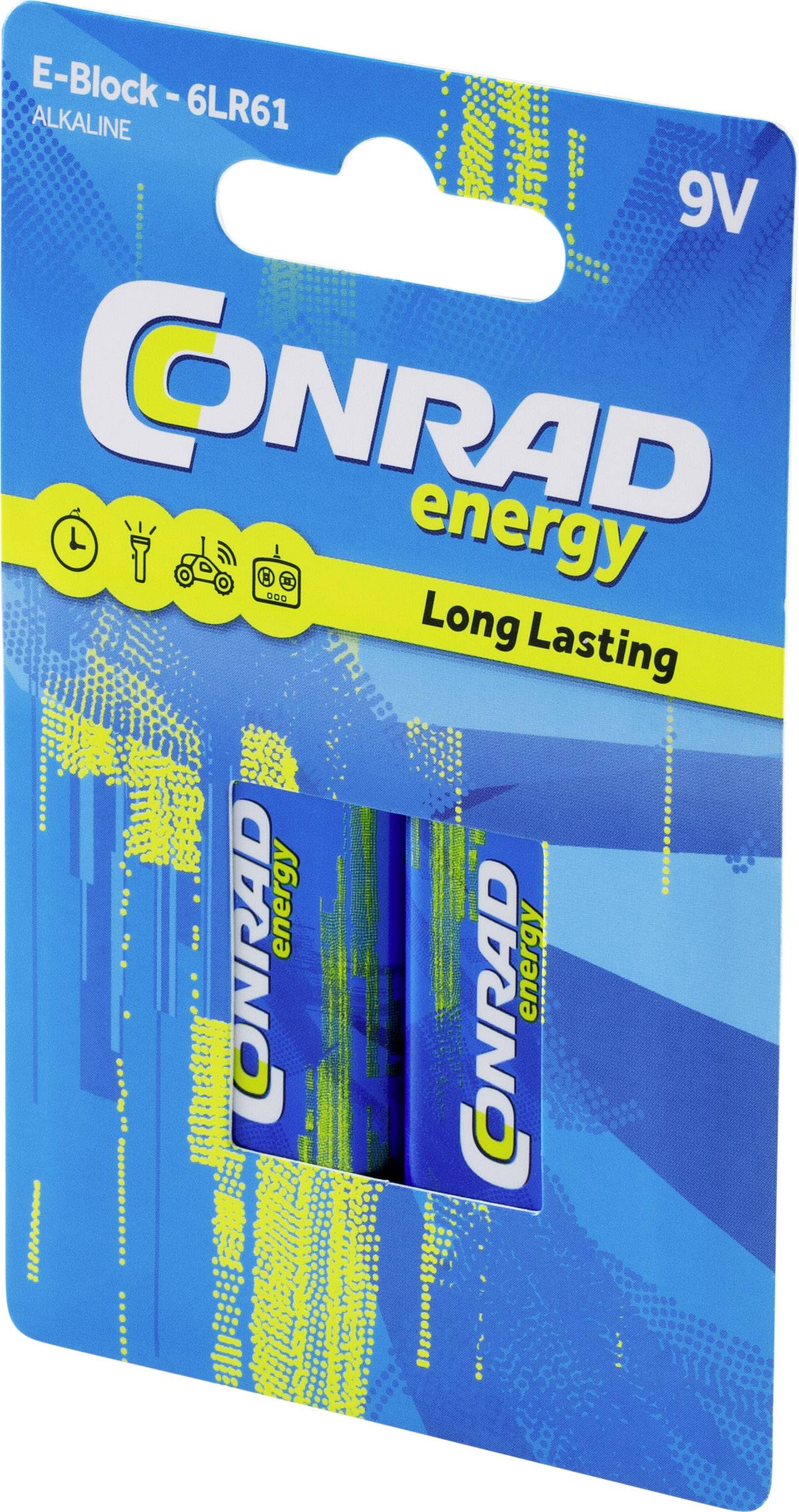 Conrad Energy 6lr61 9v Batterij Blok Alkaline 500 Mah 9 V 2 Stuks Conradnl 6471