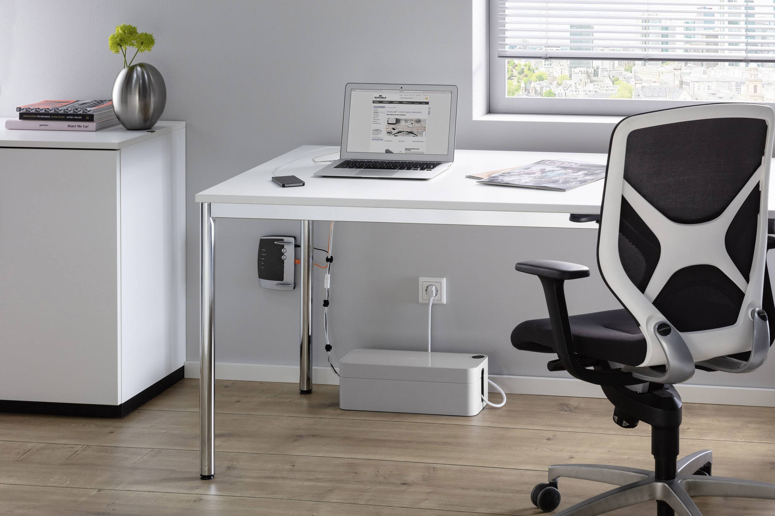Durable CAVOLINE® BOX L 503010 Kabelmanagementbox Grijs 1 stuk(s)-3