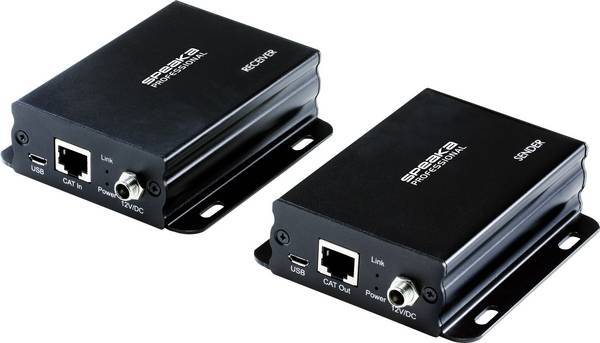 SpeaKa Professional Extender (verlenging) HDMI Via netwerkkabel RJ45 50 m